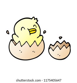 cute cartoon doodle chick