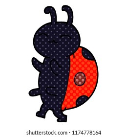 bonitinho desenhos animados doodle joaninha