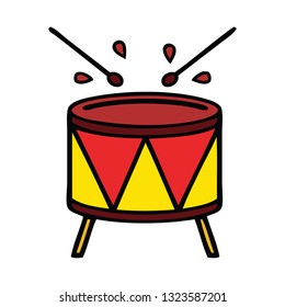 cute cartoon of a drum