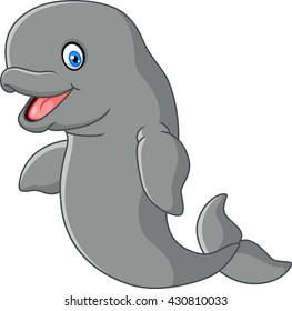 Cute cartoon dugong