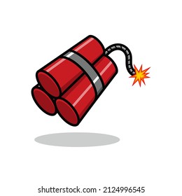 cute cartoon dynamite. vector illustration for mascot sticker or logo