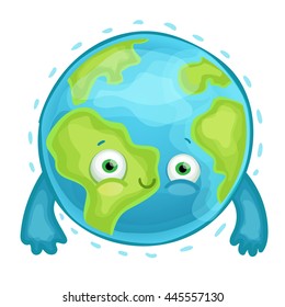 Cute Cartoon Earth