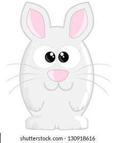 Cute cartoon easter bunny
