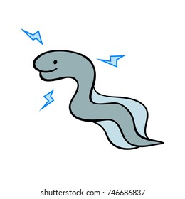 Cute Cartoon Electric Eel