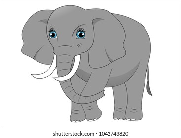 Cute cartoon elephant