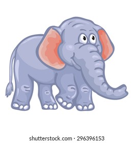 Cute cartoon elephant. 