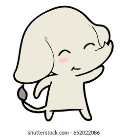 tira elefante de dibujos animados