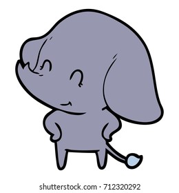 tira elefante de dibujos animados