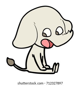 süßer Cartoon-Elefant