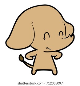 tira elefante de dibujos animados