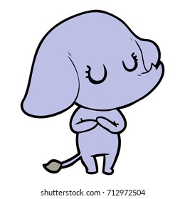 bonitinho elefante de desenhos animados