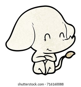 tira elefante de dibujos animados