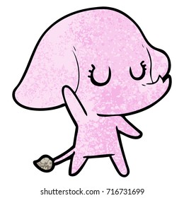 tira elefante de dibujos animados
