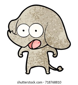 tira elefante de dibujos animados