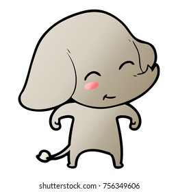 bonitinho elefante de desenhos animados