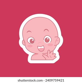 Cute cartoon expression emoji character vector design art for stickers