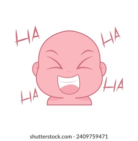 Cute cartoon expression emoji character vector design art for stickers