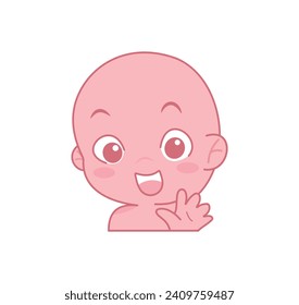 Cute cartoon expression emoji character vector design art for stickers