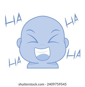 Cute cartoon expression emoji character vector design art for stickers