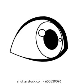 cute cartoon eye child eyelashes icon