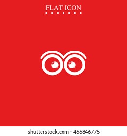 Cute cartoon eyes icon.
