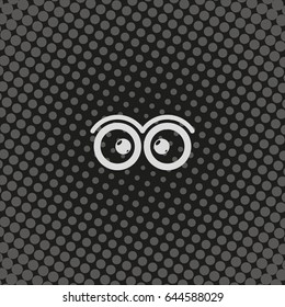 Cute cartoon eyes icon.