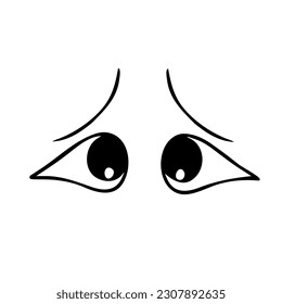 cute cartoon eyes vector design