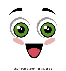 Cute cartoon face