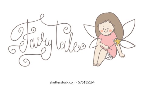 Cute cartoon fairy