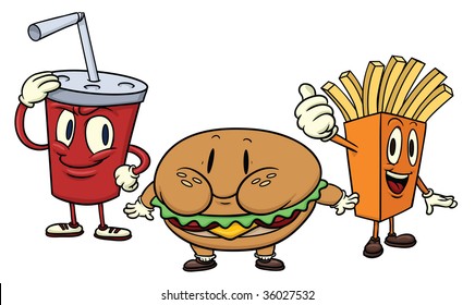 Fast Food Cartoon Images Stock Photos Vectors Shutterstock