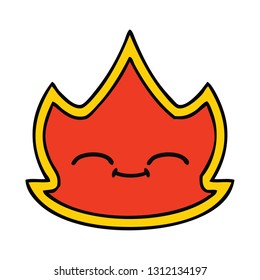 cute cartoon of a fire