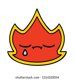 cute cartoon of a fire