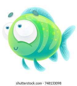 Cute cartoon Fish