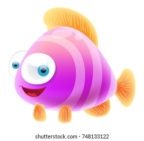 Cute cartoon Fish