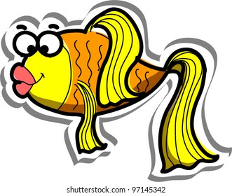 Cute cartoon fish