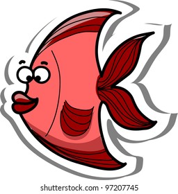 Cute cartoon fish