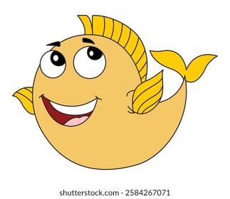 A cute cartoon fish illustration