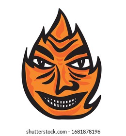 Llama cómica. Ilustración del vector