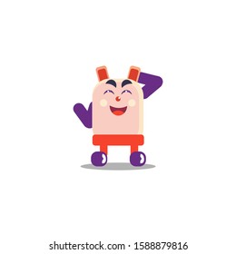 cute cartoon flat  character vector