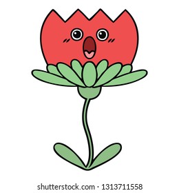 tira cómica de una flor