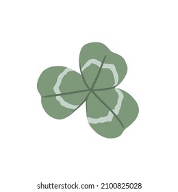 Cute cartoon flower element. Flat vector plant illustration on white background. Perfect for game disign, web site, logo, icon, sticker design