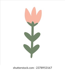 Cute cartoon flower hand drawing