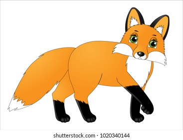 Cute cartoon fox