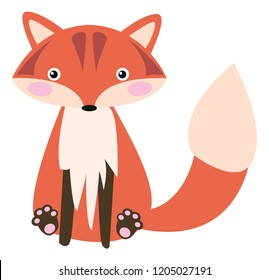 Cute cartoon Fox