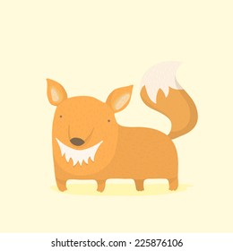 Cute cartoon fox