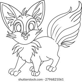 Cute cartoon fox character