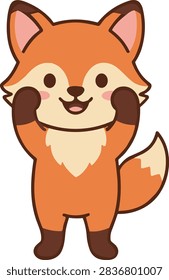 Cute Cartoon Fox Character