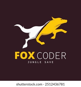 Cute cartoon fox isolated on white background Vector illustration