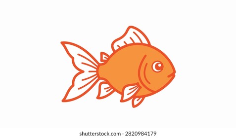 A cute cartoon fox with orange fur and a bushy tail standing upright