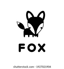 Cute Cartoon Fuchs. Vektorgrafik.